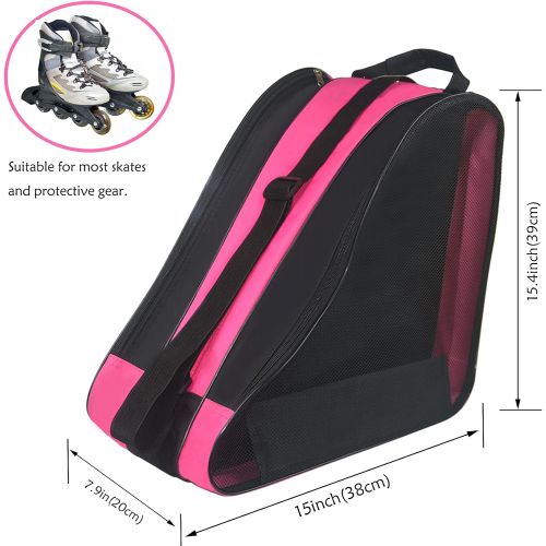  Gooyule Ice Skate Bag,Roller Skate Bags Skating Bag for Girls Boys and Most Adults, Large Capacity Skate Bag Fits Quad Skates, Inline Skate and Most Roller Skate Accessories