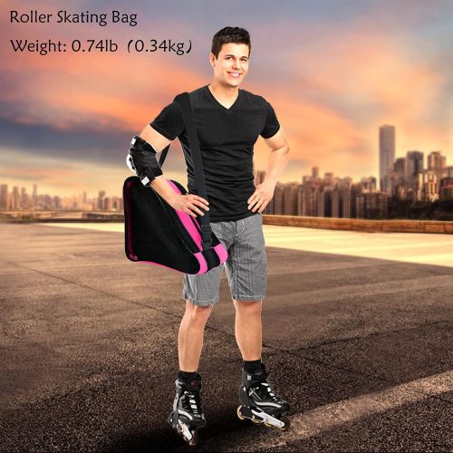  Gooyule Ice Skate Bag,Roller Skate Bags Skating Bag for Girls Boys and Most Adults, Large Capacity Skate Bag Fits Quad Skates, Inline Skate and Most Roller Skate Accessories