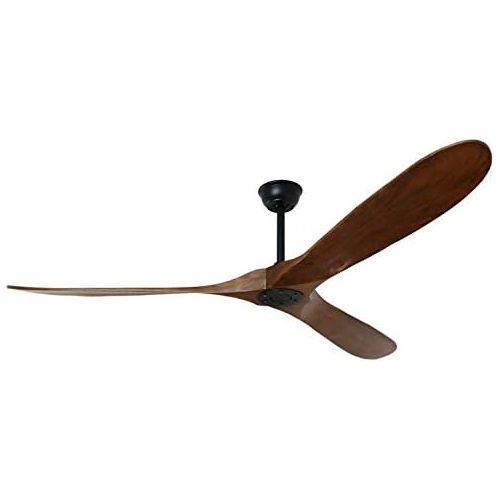  Goozegg 70-Inch Outdoor Ceiling Fan with Remote Control, Energy Quiet Reversible DC Motor, 3 Balsa Wood Blades, Walnut Black