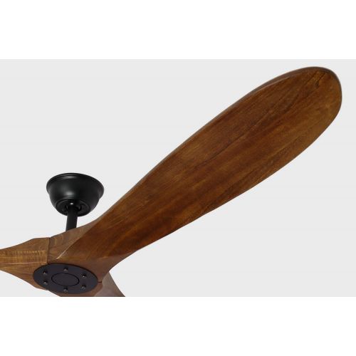  Goozegg 70-Inch Outdoor Ceiling Fan with Remote Control, Energy Quiet Reversible DC Motor, 3 Balsa Wood Blades, Walnut Black