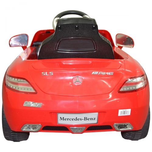  Goplus red mercedes benz sls rc mp3 kids ride on car electric battery toy