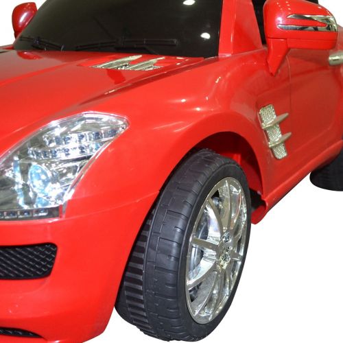  Goplus red mercedes benz sls rc mp3 kids ride on car electric battery toy