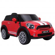 Goplus MINI PACEMAN 12V Electric Kids Ride On Car Licensed MP3 RC Remote Control Red