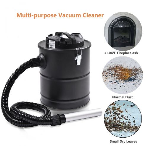 코스트웨이 Costway 5.3 Gallon 1000W Ash Vacuum Cleaner For Fireplaces Stove BBQ Wet Dry Dust