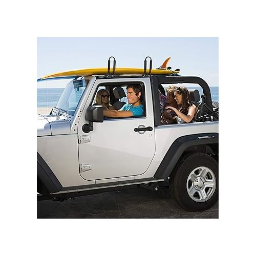  Goplus® Kayak Carrier Universal 2 Pair J- Shape Rack Canoe Boat Surf Ski Roof Top Mounted on Car SUV Truck Van