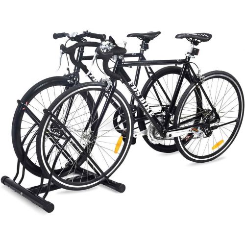  [아마존베스트]Goplus Two Bicycle Bike Stand Rack Cycling Rack Floor Storage Organizer