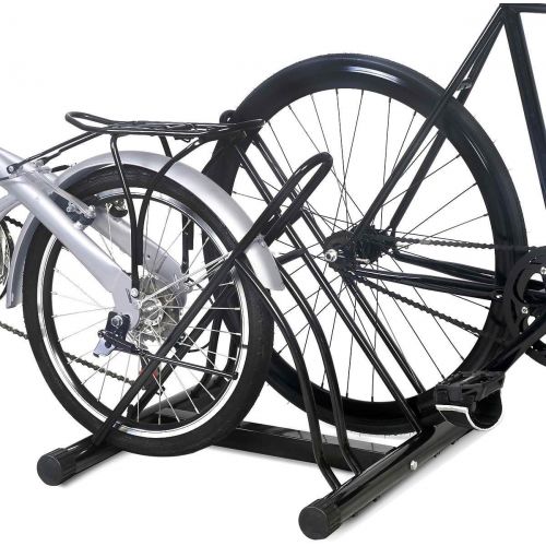  [아마존베스트]Goplus Two Bicycle Bike Stand Rack Cycling Rack Floor Storage Organizer