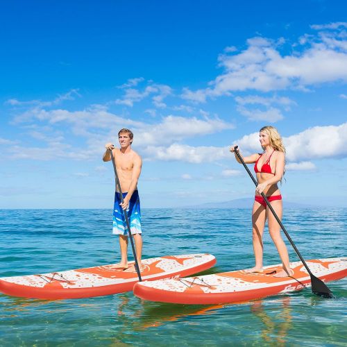  Goplus Inflatable Stand up Paddle Board, 10/10.5/11 SUP 6 Thick with Premium Accessories, Adjustable Aluminum Paddle, Leash, Carry Bag, Hand Pump, Removable Fin, ISUP for Adults