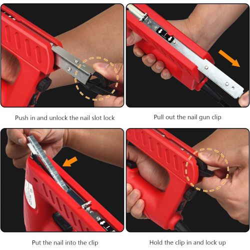  [아마존베스트]Goplus Electric Brad Nailer, Multi-tacker Staple Nail Gun for Upholstery and Home Improvement, Includes 800pcs Staples and 200pcs Nails