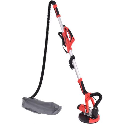  [아마존베스트]Goplus 800W Electric Drywall Sander Adjustable Variable Speed w/Vacuum & LED Light Dust Collector