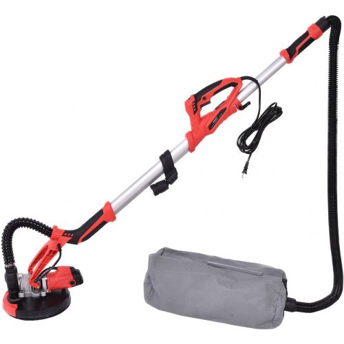  [아마존베스트]Goplus 800W Electric Drywall Sander Adjustable Variable Speed w/Vacuum & LED Light Dust Collector