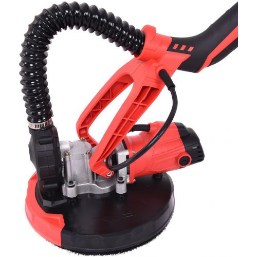  [아마존베스트]Goplus 800W Electric Drywall Sander Adjustable Variable Speed w/Vacuum & LED Light Dust Collector