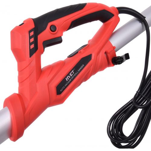  [아마존베스트]Goplus 800W Electric Drywall Sander Adjustable Variable Speed w/Vacuum & LED Light Dust Collector