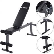 Goplus Incline Sit Up Bench Foldable Slant Board Ab Crunch Board Adjustable Workout Fitness Equipment