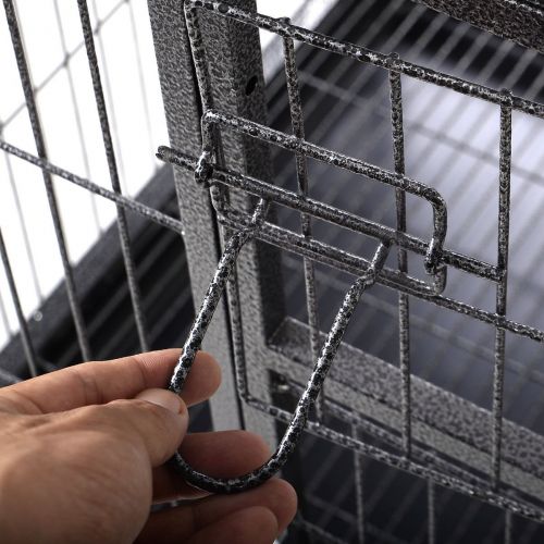  Goplus 44L x 29W Metal Wire Pet Crate Dog Cat Cage Suitcase Exercise Playpen