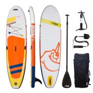 Goplus Antigua 106 Premium Inflatable 10.6 feet Stand-Up Paddle Board - SUP Accessories, Leash, Paddle, Hand Pump & Carry Bag