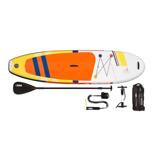  Goplus Antigua 106 Premium Inflatable 10.6 feet Stand-Up Paddle Board - SUP Accessories, Leash, Paddle, Hand Pump & Carry Bag