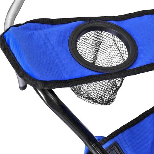  Goplus Blue Portable Folding Picnic Double Chair Umbrella Table Cooler Beach Camping Chair New