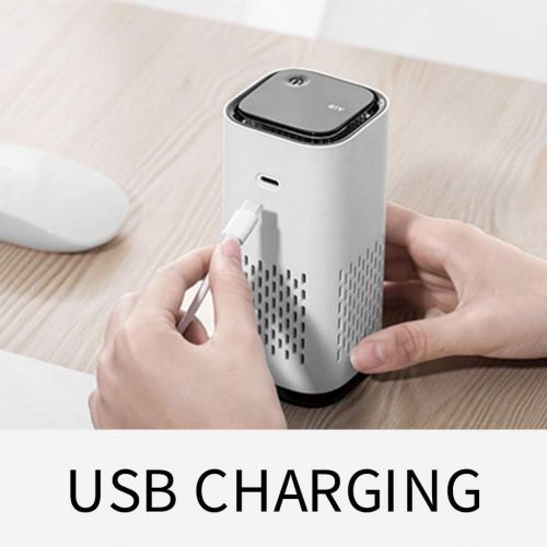  GorNorriss USB Negative Ion Air Purifier Mini Portable Office Home Desktop Purifier for Wardrobes, Kitchens, Lockers, Cars, Shoe Cabinets, Rooms, Bedrooms, Living Rooms, Toilets