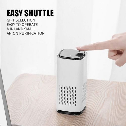  GorNorriss USB Negative Ion Air Purifier Mini Portable Office Home Desktop Purifier for Wardrobes, Kitchens, Lockers, Cars, Shoe Cabinets, Rooms, Bedrooms, Living Rooms, Toilets