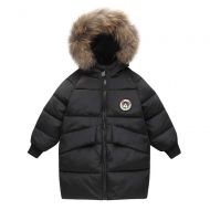 GorNorriss Kids Baby Winter Hoodie Long Coat Cloak Jacket Windproof Thick Warm Clothes