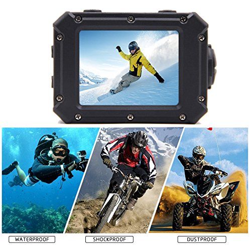  Sports Camera,GordVE V10 4K 14MP Underwater Action Camera 30M Self-Waterproof Camcorder