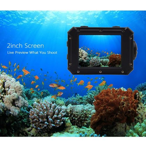  Sports Camera,GordVE V10 4K 14MP Underwater Action Camera 30M Self-Waterproof Camcorder