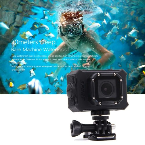  Sports Camera,GordVE V10 4K 14MP Underwater Action Camera 30M Self-Waterproof Camcorder