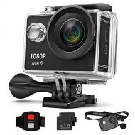 GordVE Action Camera WiFi Sports Underwater Cam Ultra HD Waterproof DV Camcorder 1080P 14MP 170 Degree Wide Angle and Mounting Accessories Kit