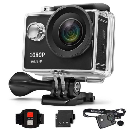  GordVE Action Camera WiFi Sports Underwater Cam Ultra HD Waterproof DV Camcorder 1080P 14MP 170 Degree Wide Angle and Mounting Accessories Kit