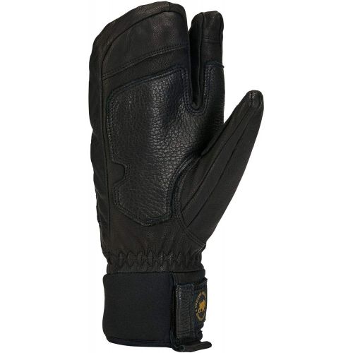  Gordini Mens WRANGELL 3 FINGER SOLID BLACK: EMPYREAN Glove