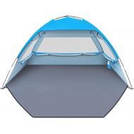 Gorich Beach Tent, UV Sun Shelter Lightweight Beach Sun Shade Canopy, Cabana Beach Tents for 3-4/4-5 Person