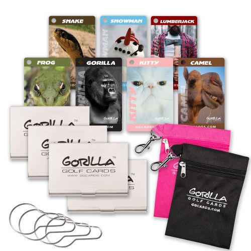  Gorilla Golf Cards (4 Pack : The On-Course Golf Betting Game