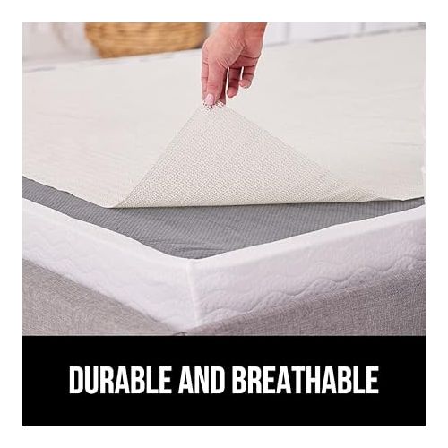  Gorilla Grip Original Mattress Slide Stopper and Gripper, Full, Keep Bed and Topper Pad from Sliding for Sofa, Beds, Chair Cushion, Mattresses, Easy Trim, Slip Resistant, Grips Helps Stop Slipping
