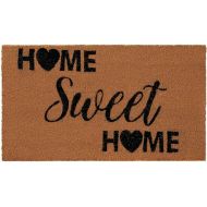 Gorilla Grip Natural Coco Coir Door Mat, 30x18, Thick Durable Doormat for Indoor Outdoor Entrance, Traps Dirt and Moisture from Muddy Shoes, Easy Clean, Spring Front Porch Entry Mats, Home Sweet Home