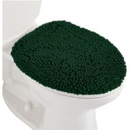 Gorilla Grip Soft Chenille Bathroom Toilet Lid Cover, Machine Washable Seat Covers, 17.5x15, Stays In Place Rubber Backing, Fits Most Round, Elongated and Oblong Lids, Accessories Decor, Hunter