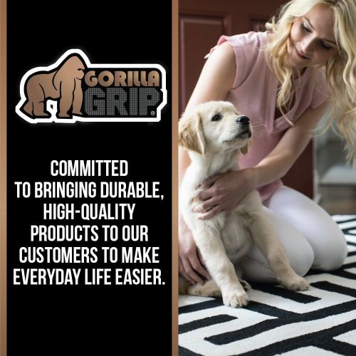  Gorilla Grip Original Felt and Rubber Underside Gripper Area Rug Pad .25 Inch Thick, 2x10 FT, for Hardwood and Hard Floor, Plush Cushion Support Pads for Under Carpet Rugs, Protect