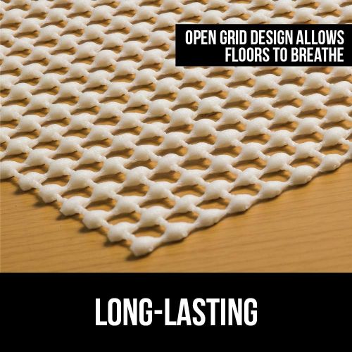  Gorilla Grip Original Area Rug Gripper Pad, 2.5x9, Made in USA, for Hard Floors, Pads Available in Many Sizes, Provides Protection and Cushion for Area Rugs and Floors