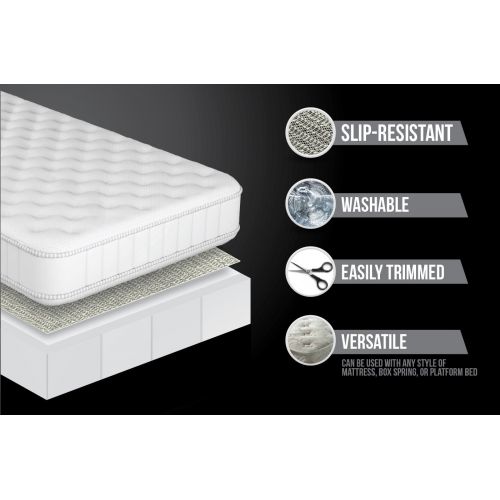  Gorilla Grip GORILLA GRIP Original Slip Resistant Mattress Gripper Pad, Helps Stop Bed and Topper from Sliding, Stopper Works on Sofa, Futon, and Couch, Easy to Trim Size, Strong, Durable Grips