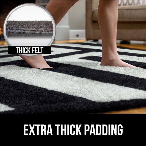  Gorilla Grip Felt and Natural Rubber Rug Pad, 1/4” Thick, 8x10 FT Protective Padding for Under Area Rugs, Cushioned Gripper Pads for Carpet, Runners Hardwood Floors Protection, Sli