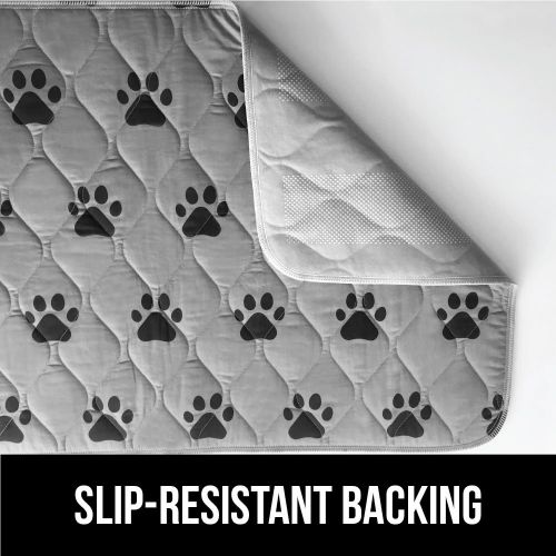  Gorilla Grip Original Reusable Pad and Bed Mat for Dogs, Washable, Waterproof Pet Pads, Oeko Tex Certified, Soft & Absorbent, Puppy Dog Crate Training, Furniture Protection Pads fo