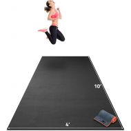 Premium Extra Large Exercise Mat - 10' x 4' x 1/4