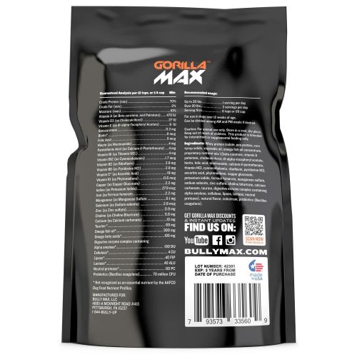  Gorilla Max HDP Gorilla MAX Protein Muscle Supplement for Dogs