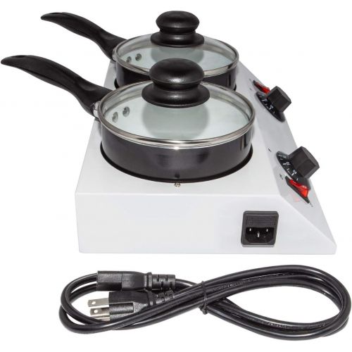  [아마존베스트]GorillaRock Chocolate Melting Pot | Professional Chocolate Tempering Machine with Manual Control | Heated Chocolate | 110V (Double pot)