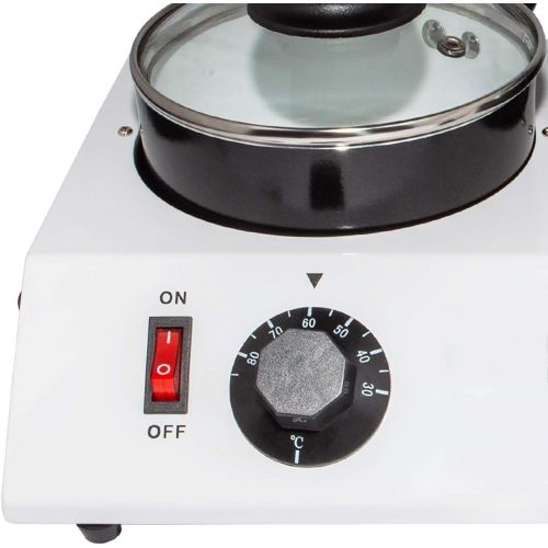  [아마존베스트]GorillaRock Chocolate Melting Pot | Professional Chocolate Tempering Machine with Manual Control | Heated Chocolate | 110V (Double pot)