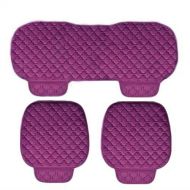 Gorla YwewY Car Seat Cushion,General Protector Cover Water Wave Anti-Skid Pad Mat Front & Back Set - 3PCs (Purple)