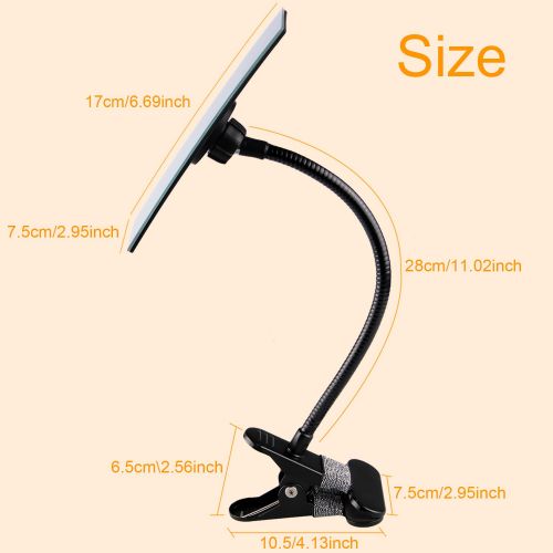  Gosear Office Clip On Cubicle Mirror, Computer Rearview Mirror, Convex Mirror for Personal Safety and Security Desk Rear View Monitors or Anywhere (Rectangle)