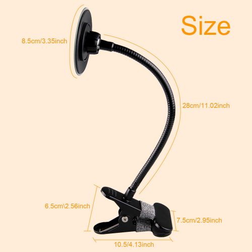  Gosear Office Clip On Cubicle Mirror, Computer Rearview Mirror, Convex Mirror for Personal Safety and Security Desk Rear View Monitors or Anywhere (Rectangle)