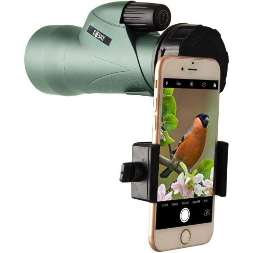  [아마존 핫딜]  [아마존핫딜]Gosky 12x55 High Definition Monocular Telescope and Quick Smartphone Holder - 2018 Newest Waterproof Monocular -BAK4 Prism for Wildlife Bird Watching Hunting Camping Travelling Wil