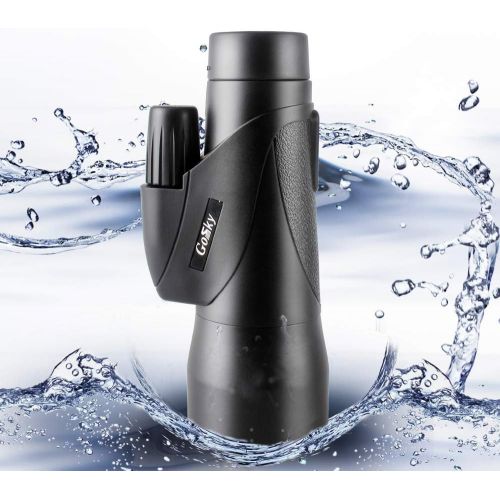  [아마존핫딜][아마존 핫딜] Gosky 12x50 ED Glass Monocular- Ultra HD Multi-Coated Waterproof Monocular Telescope-BAK4 Prism for Wildlife Bird Watching Hunting Camping Travelling Wildlife Secenery